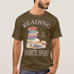 Reading Is My Favourite Sport Book Lovers T-Shirt