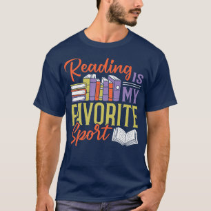 Reading Is My Favourite Sport Books Lover Bookahol T-Shirt