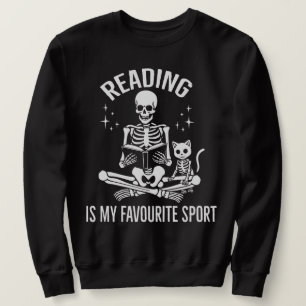 Reading Is My Favourite Sport Bookworm Library Coz Sweatshirt