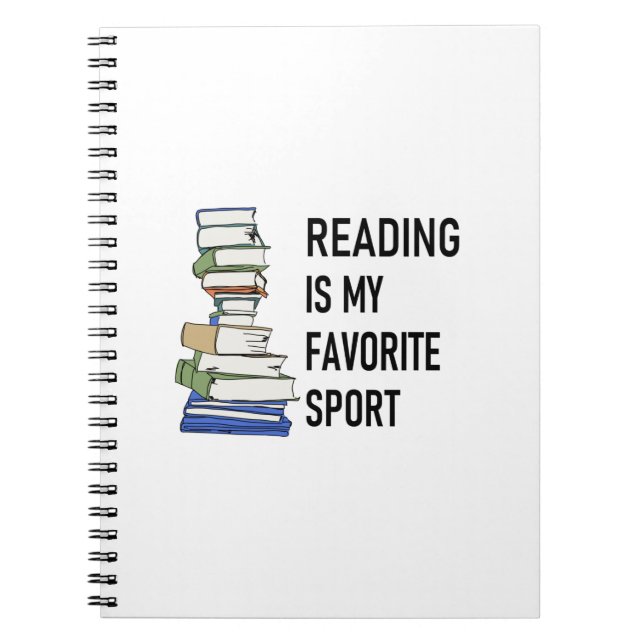 Reading is My Favourite Sport Notebook (Front)