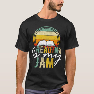 Reading is my Jam retro vintage Cute Teacher Libra T-Shirt
