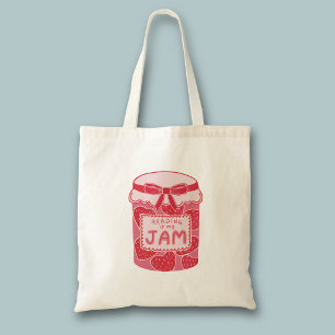 Reading is my jam tote bag