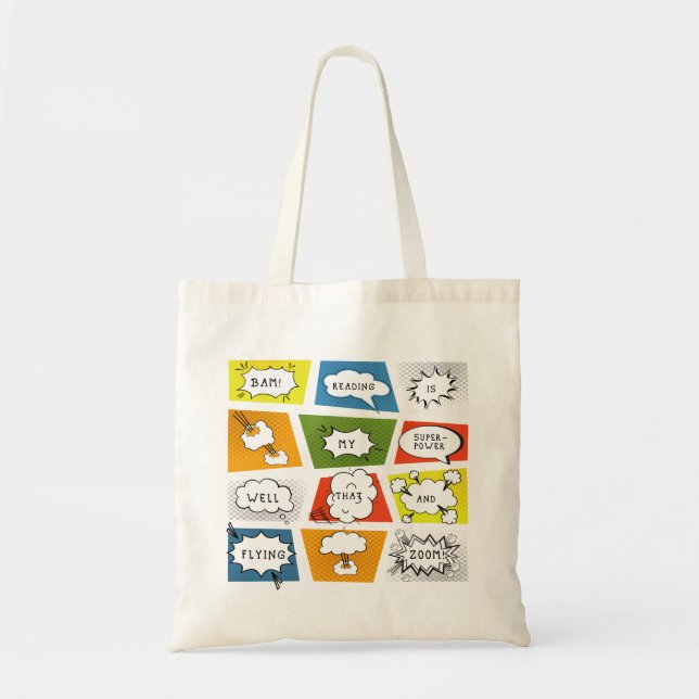Reading is my Superpower Tote Bag (Front)