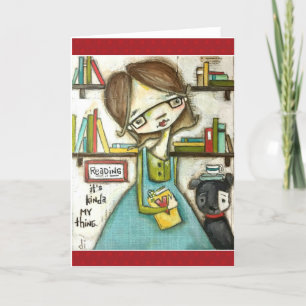 Reading is my Thing - Blank Note Card