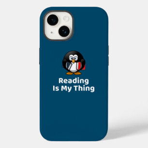 Reading Is My Thing Penguin Funny Reading Case-Mate iPhone 14 Case
