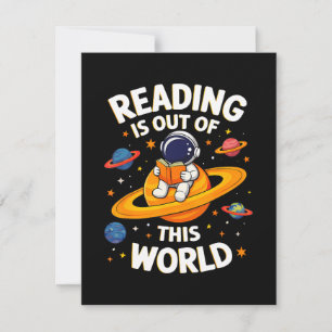 Reading Is Out Of This World Holiday Card