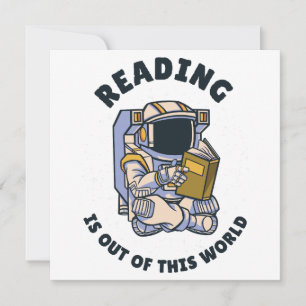 Reading Is Out Of This World Invitation