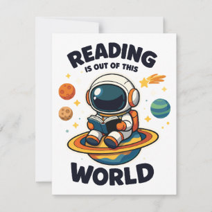Reading is out of this world invitation