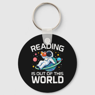 Reading is Out of This World Space Astronaut Keychain