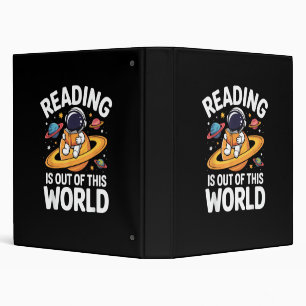 Reading is Out of This World Space Funny Books Lov Binder