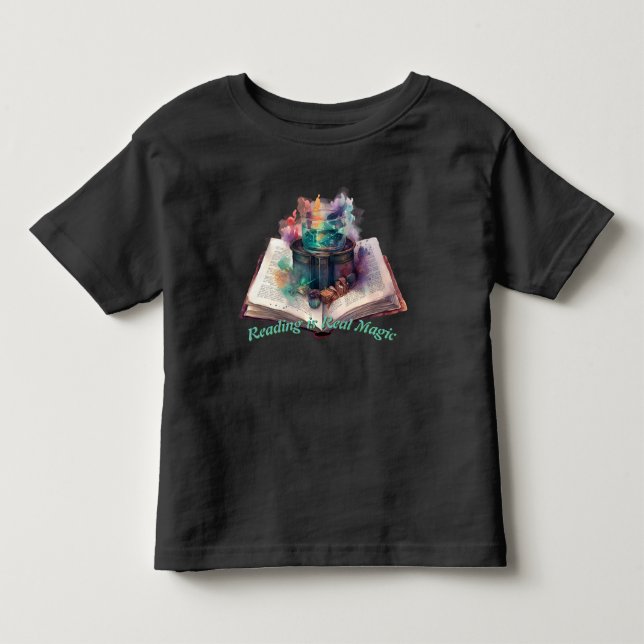 Reading is real magic ; literary shirt (Front)