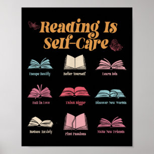 Reading Is Self-care, Book Mental Health S Awarene Poster