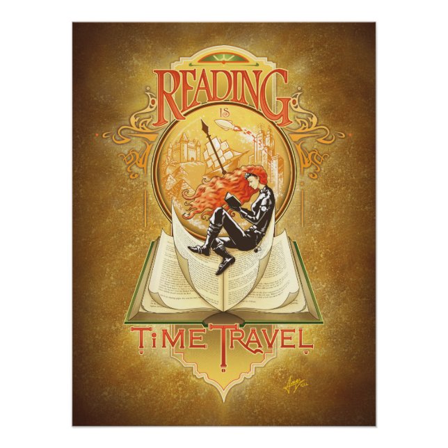 Reading is Time Travel Poster (Front)