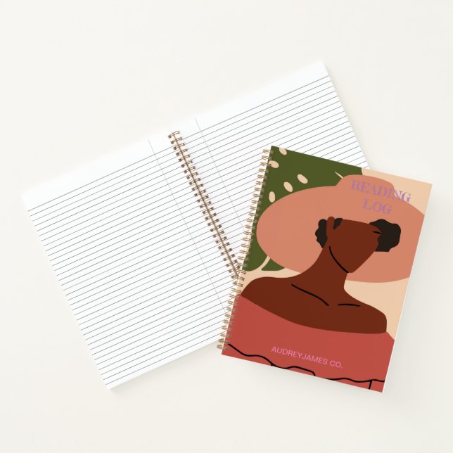 Reading Log Notes for Teens, Girls, Women Notebook (Inside)