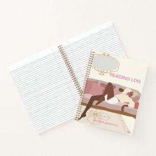 Reading Log Notes for Teens, Girls, Women Notebook