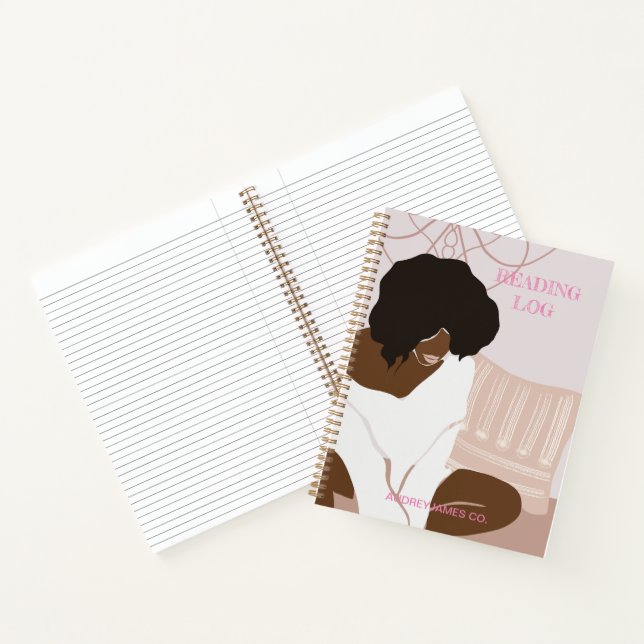 Reading Log Notes for Teens, Girls, Women Notebook (Inside)