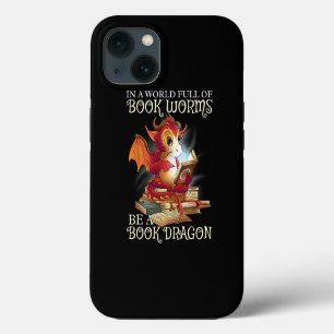 Reading Lover Library Book Lover Dragon Bookworm iPhone 13 Case