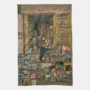 Reading Lovers Gift For Librarian Kitchen Towel