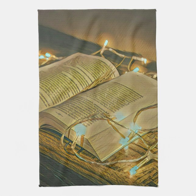 Reading Lovers Gift For Librarian Kitchen Towel (Vertical)