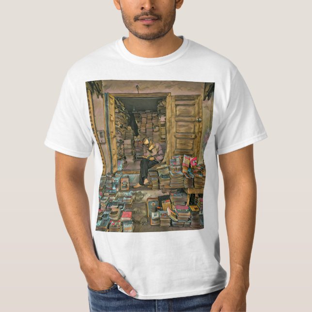 Reading Lovers Gift For Librarian T-Shirt (Front)