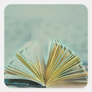 Reading Lovers Gift Square Sticker