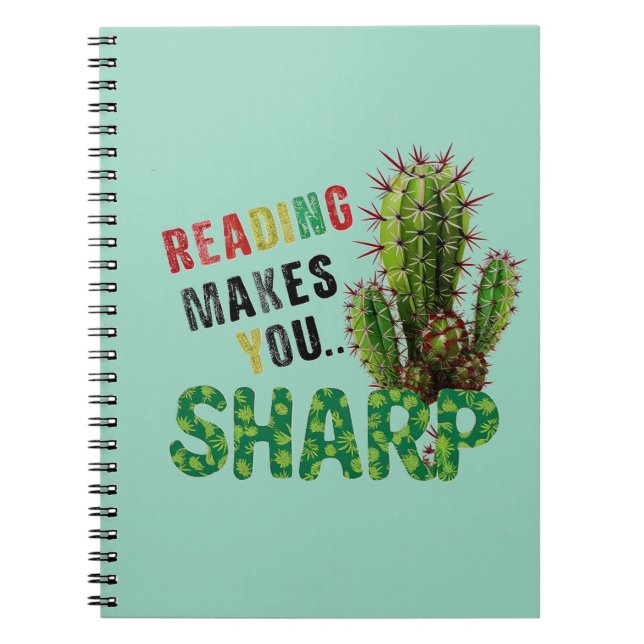 Reading Makes You Sharp Funny Book Reading Lovers  (Front)