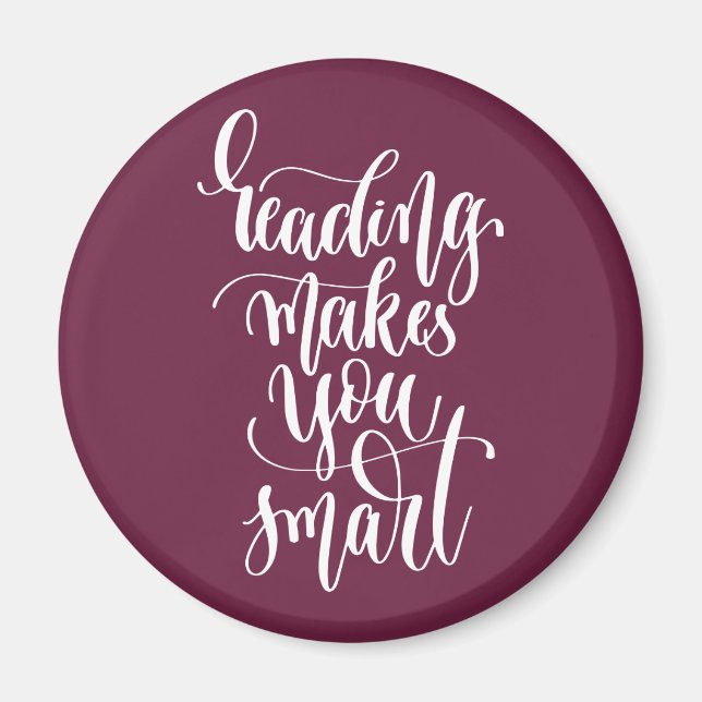 Reading Makes You Smart Magnet (Front)