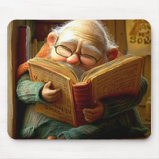 Reading Man Mouse Pad (Front)
