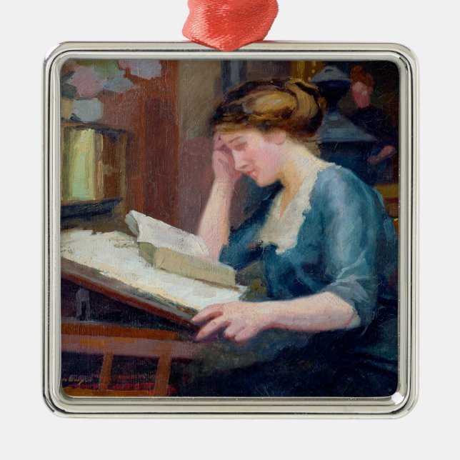 Reading Metal Ornament (Front)