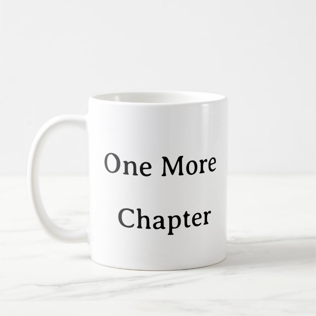 Reading Mug – One More Chapter Bookworm Gift mug (Left)