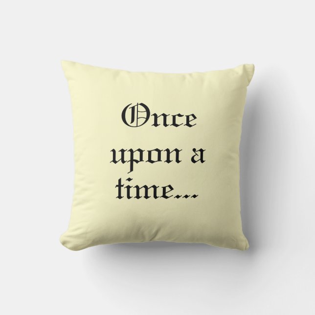 Reading nook cushion, beautiful script, reading throw pillow (Front)