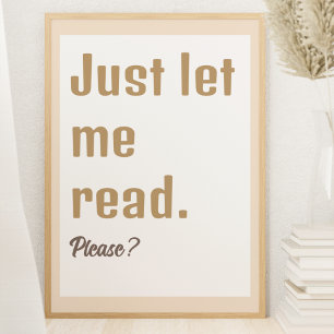 Reading Nook Decor Book Themed Poster