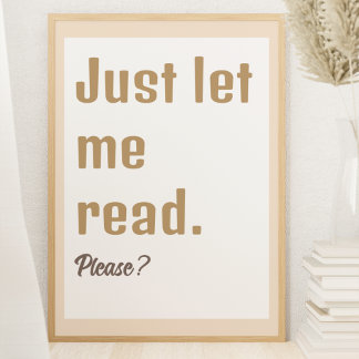 Reading Nook Decor Book Themed Poster