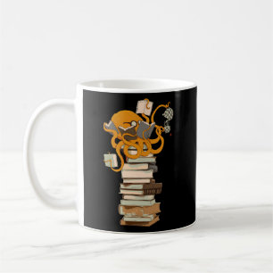 Reading Octopus Tea Coffee And Books Mug