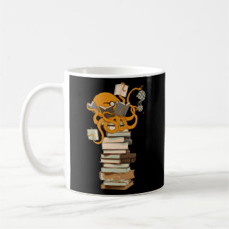 Reading Octopus Tea Coffee And Books Mug