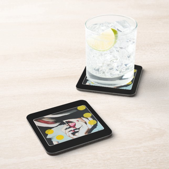 ‘Reading of the Will’ Painting on a  Coaster (Right Side)