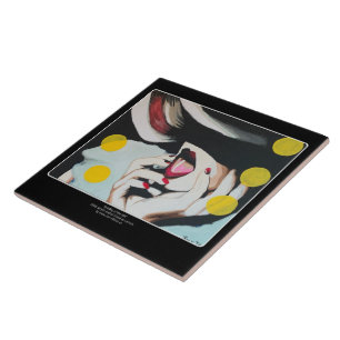 ‘Reading of the Will’ Painting on a Tile