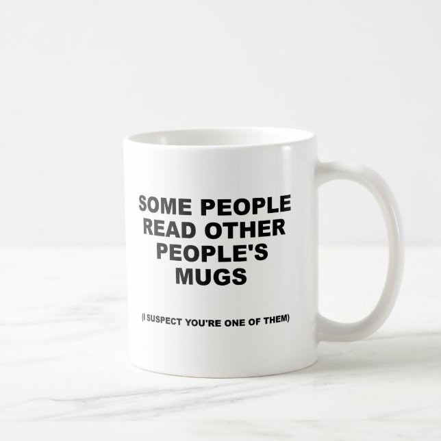 Reading Others' Funny Mug (Right)