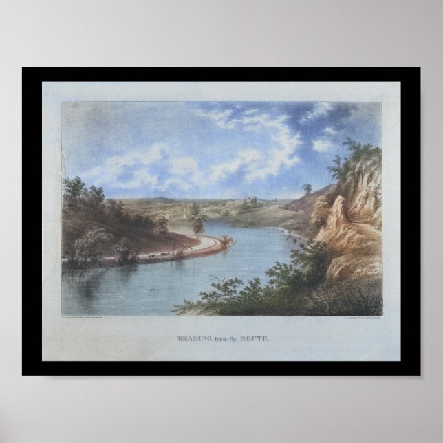 Reading Pennsylvania Schuylkill River Print (Front)