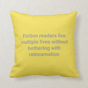 reading pillow, book lovers pillow, grey, yellow throw pillow