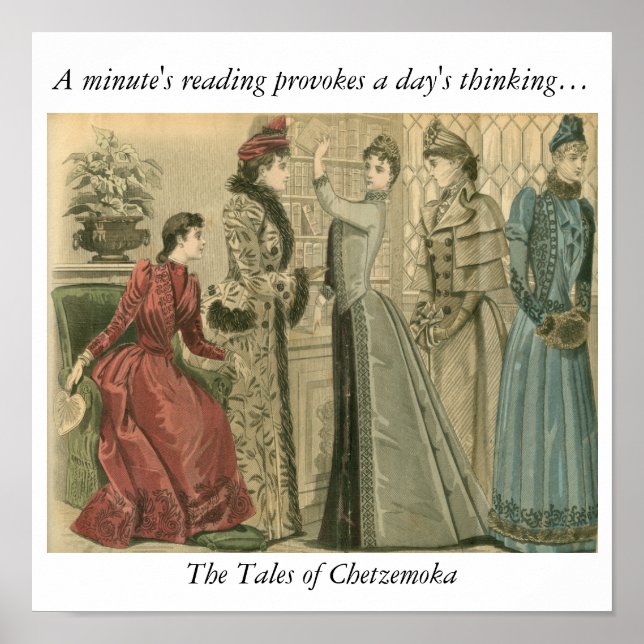 Reading provokes thinking poster (Front)