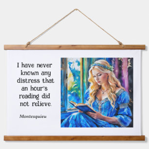 READING QUOTE WALL DECOR HANGING TAPESTRY