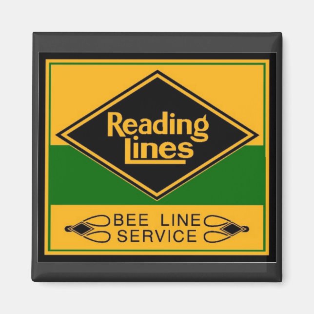 Reading Railroad,Bee Line Service Magnet (Front)