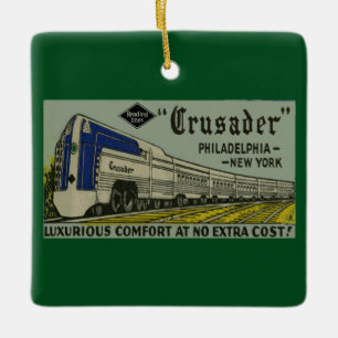 Reading Railroad Crusader 1937 Ornement en céramiq