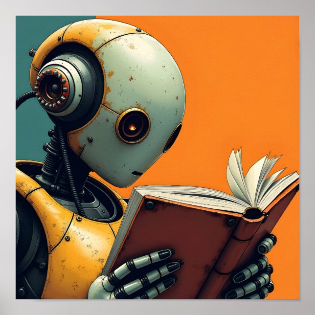 Reading Robot Poster (Front)