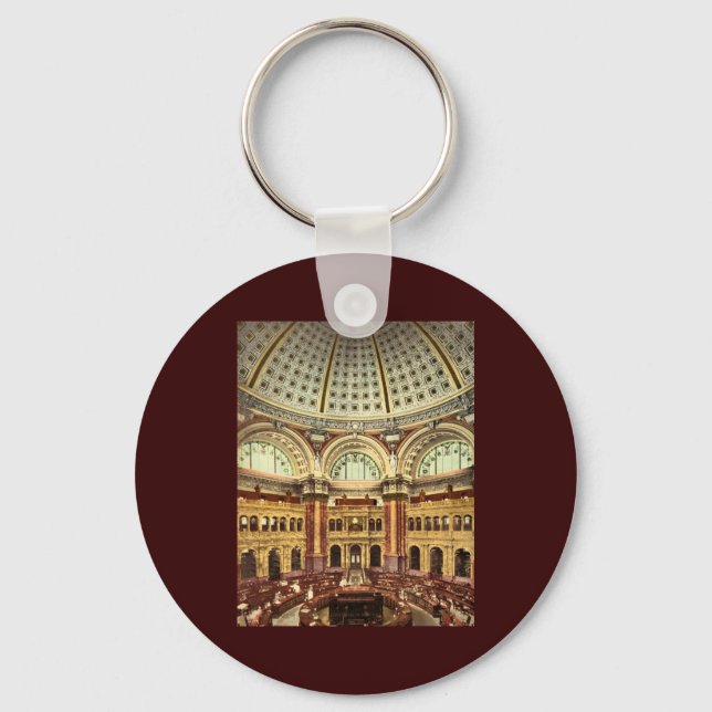 Reading room Library of Congress Washington Keychain (Front)