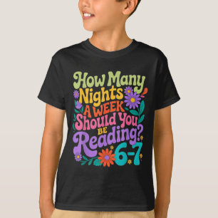 Reading Six Seven Meme Book Lover 67 Teacher 6 7 T-Shirt