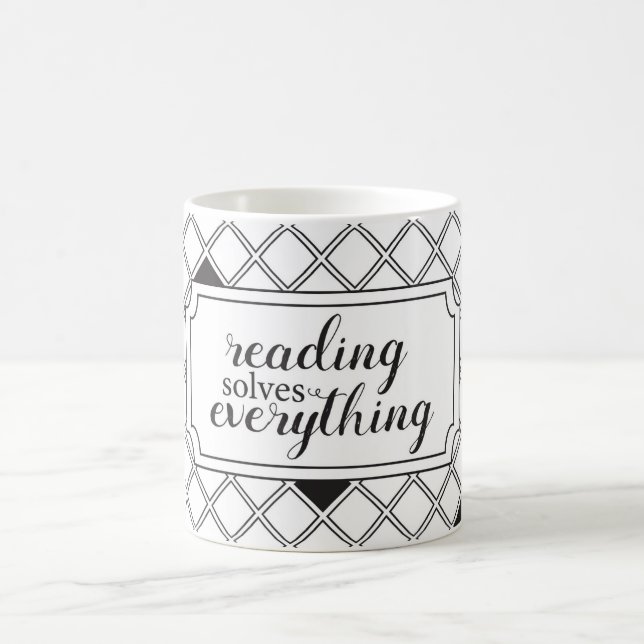 Reading Solves Everything Coffee Mug (Center)