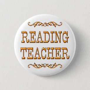 Reading Teacher 2 Inch Round Button