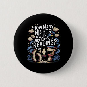 Reading Teacher 67 Funny English Meme How Many Nig 2 Inch Round Button